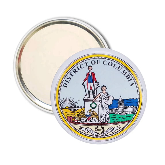 Purse Mirror - Seal District of Columbia - USA | Compact Travel Mirror, Everyday Cosmetic Accessory, Collectible Souvenir