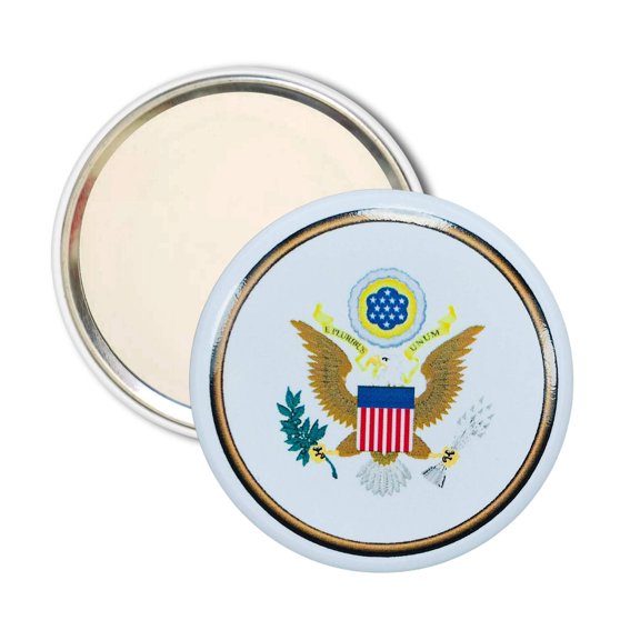 Purse Mirror - Seal United States - USA | Compact Travel Mirror, Everyday Cosmetic Accessory, Collectible Souvenir