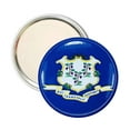 thumbnail image 1 of Purse Mirror - State Flag Connecticut - USA | Compact Travel Mirror, Everyday Cosmetic Accessory, Collectible Souvenir, 1 of 9