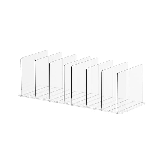 Purse Organizer for Closet, Clear Acrylic Clutch Bag Organizer, Adjustable Shelf Divider for Closet Organizers and Storage, Detachable Handbag Separators Dividers Rack for Bedroom Bathroom Office