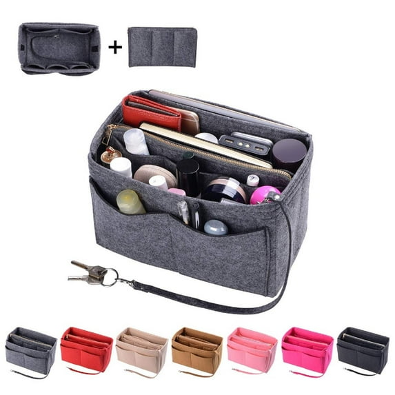 Purse Organizer, Felt Bag Organizer With Zipper For LV Speedy Neverfull Tote, 6 Sizes