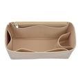 thumbnail image 1 of Purse Organizer Insert, 12.6×6.7×2.7 in Cosmetic Bag Inner Liner Insert, Dual Handle Makeup Storage Organizer, Handbag Organizers, Washable Liner Tote for Cosmetics, Tote Bag Organizer Insert,BG3, 1 of 5