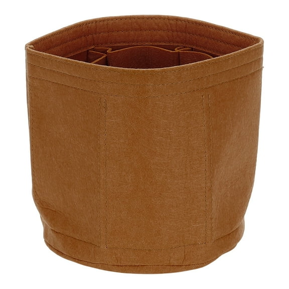 Uxcell Portable Felt Organizer Bags with Metal Zipper for Tote Bag(8" x 8", Camel)
