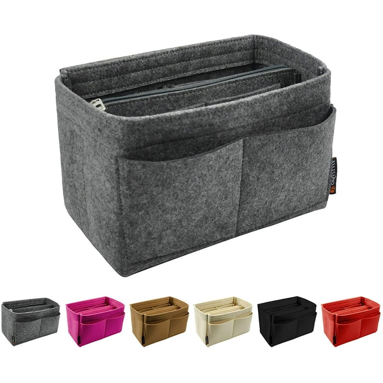 Purse Organizer Multi Pocket Felt Handbag Organizer Purse Organizer Insert with Handles Medium Large X Large Walmart