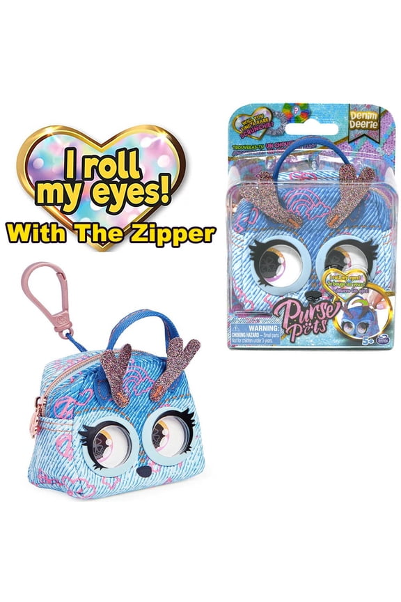 Purse Pets Micro Deer - Narwhal- I roll my eyes with the zipper