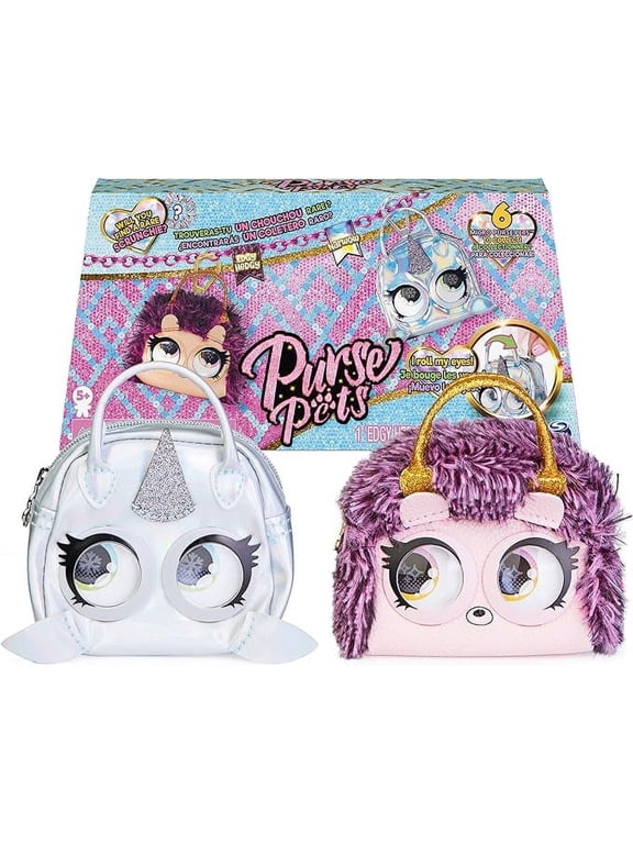 Micros, Denim Deerie Stylish Small Purse with Eye Roll Feature, Kids Toys for Girls Aged 5 and up