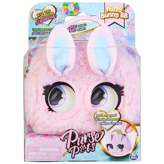 Purse Pets Micros, Fuzzy Bunny BB with Eye Roll Feature