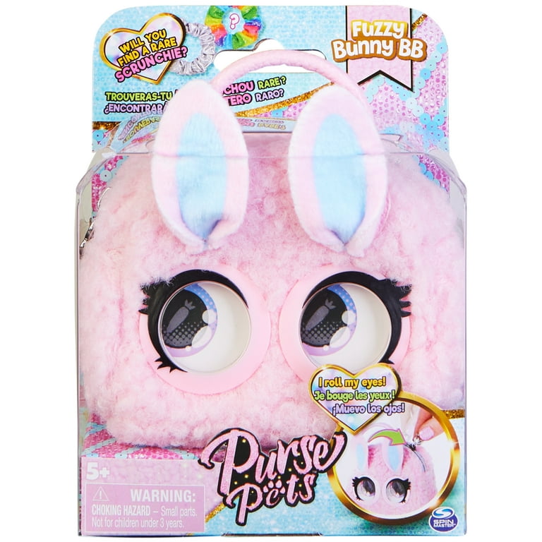 Purse Pets Micros, Fuzzy Bunny BB with Eye Roll Feature