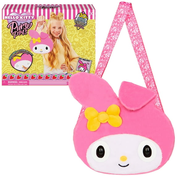 Purse Pets, Sanrio Hello Kitty and Friends, My Melody Interactive Pet Toy and Handbag with over 30 Sounds and Reactions, Kids Toys for Girls