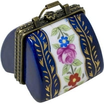Purse Shaped Porcelain Pocket Purse Portable Travel Pill Box