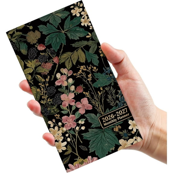 Purse-Size Pocket Calendar 2026-2027 - 6.5"x3.5" 2-Year Monthly Planner