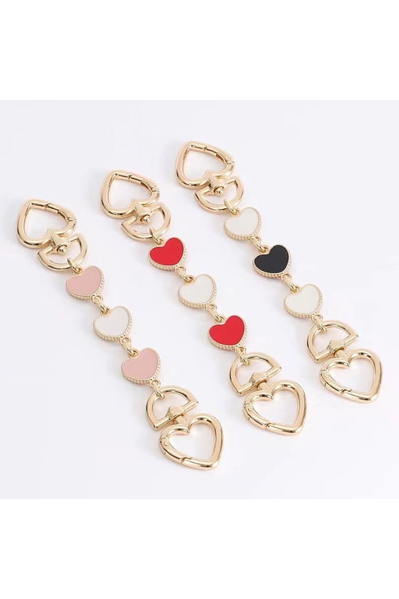 Purse Strap Extender for LV Pochette Accessory, Metal Chain Handbag Handle Replacement Crossbody Shoulder Bag Charms (3 Pack)