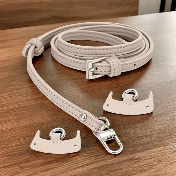 Purse Strap Lightweight Simple Shoulder Strap for Briefcase Purse Small Bags White