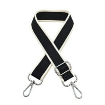 Purse Strap - Silver Hardware, Wide, Adjustable Crossbody, Replacement for Purses/Canvas Tote, Polyester, Stylish Patterns