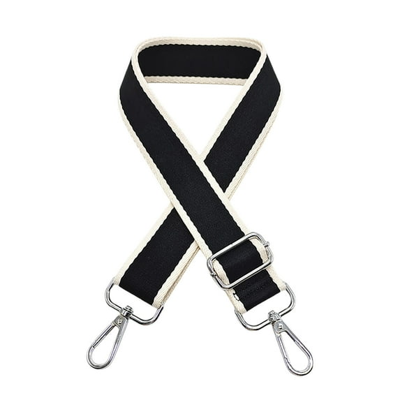 Purse Strap - Silver Hardware, Wide, Adjustable Crossbody, Replacement for Purses/Canvas Tote, Polyester, Stylish Patterns