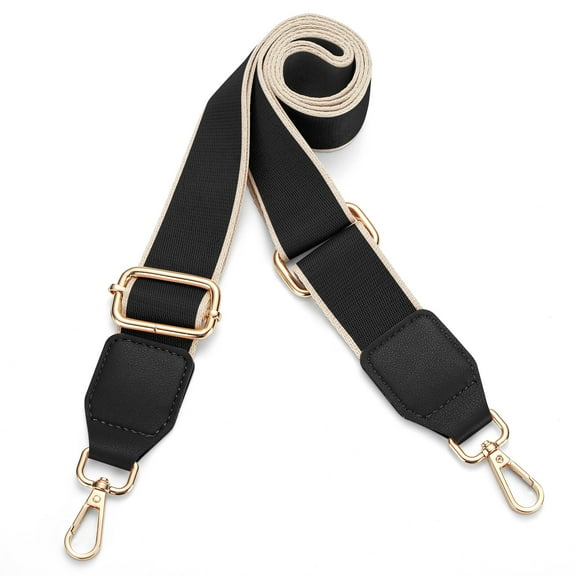Purse Straps Replacement Crossbody, Adjustable Wide Shoulder Strap for Bags 30-56 Inch, Universal Guitar Style Strap for Handbag, Tote, Laptop Bag, Gift, Black