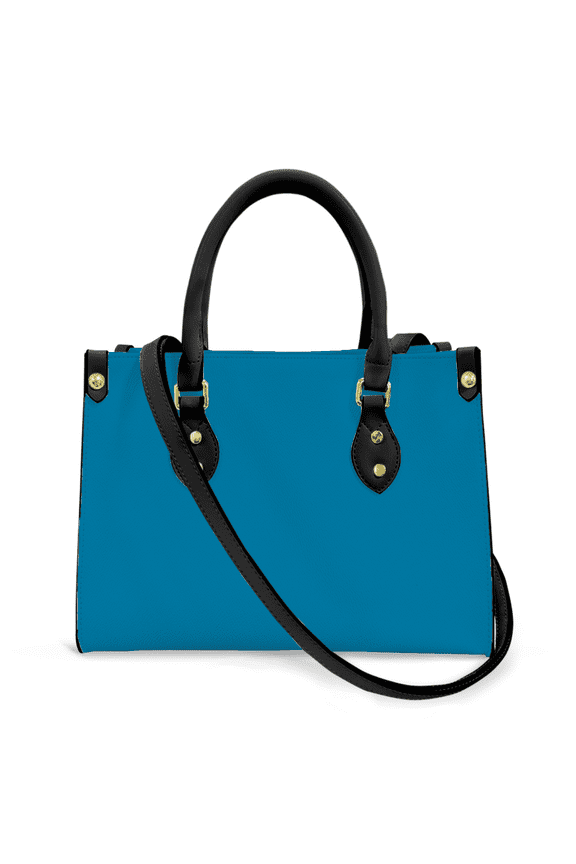 Purse Tote Bag for Women Leather Handbag, Satchel Shoulder Crossbody Top Handle Bags for Work Travel, CG Blue, BLACK