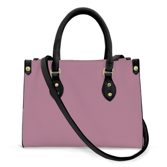 Purse Tote Bag for Women Leather Handbag, Satchel Shoulder Crossbody Top Handle Bags for Work Travel, English Lavender, BLACK