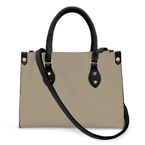 Purse Tote Bag for Women Leather Handbag, Satchel Shoulder Crossbody Top Handle Bags for Work Travel, Grullo BROWN, BLACK