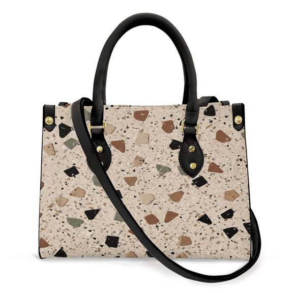 Purse Tote Bag for Women Leather Handbag, Satchel Shoulder Crossbody Top Handle Bags for Work Travel, Lantern, BLACK