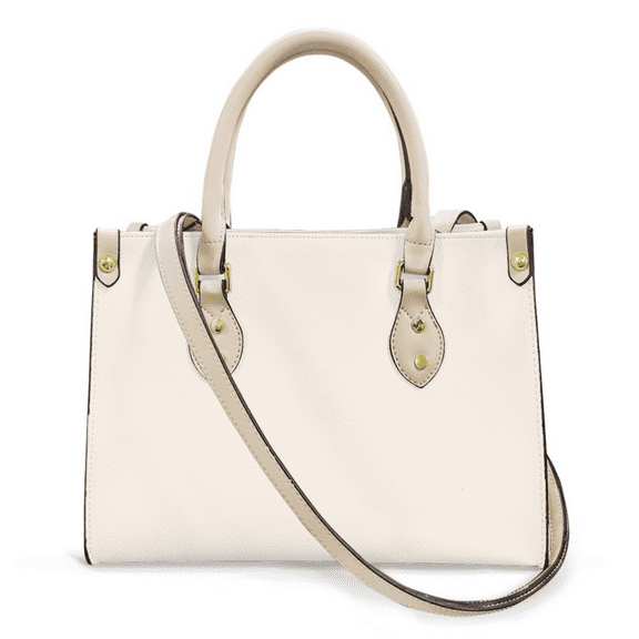 Purse Tote Bag for Women Leather Handbag, Satchel Shoulder Crossbody Top Handle Bags for Work Travel, SEASHELL WHITE, WHITE