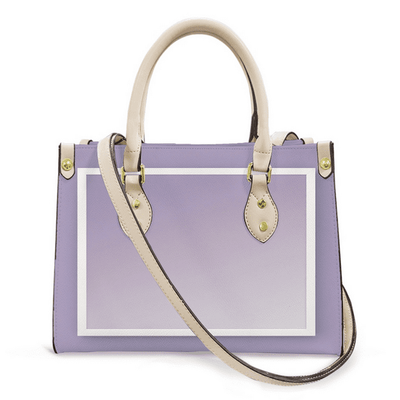 Purse Tote Bag for Women Leather Handbag, Satchel Shoulder Crossbody Top Handle Bags for Work Travel, frame lavender, WHITE