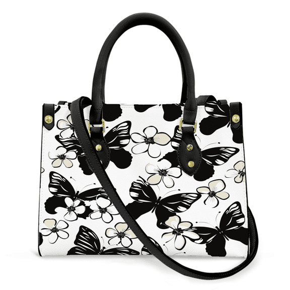 Purse Tote Bag for Women Leather Handbag, Satchel Shoulder Crossbody Top Handle Bags for Work Travel, vhrwkjh6, BLACK