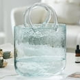 thumbnail image 1 of Purse Vase for Flowers, Glass Bag Vase Handmade Flower Vase with Bubble Fish Bowl Vase Handbag Shape Flower Vase for Wedding Home Living Room Table Floral Arrangement, 1 of 7