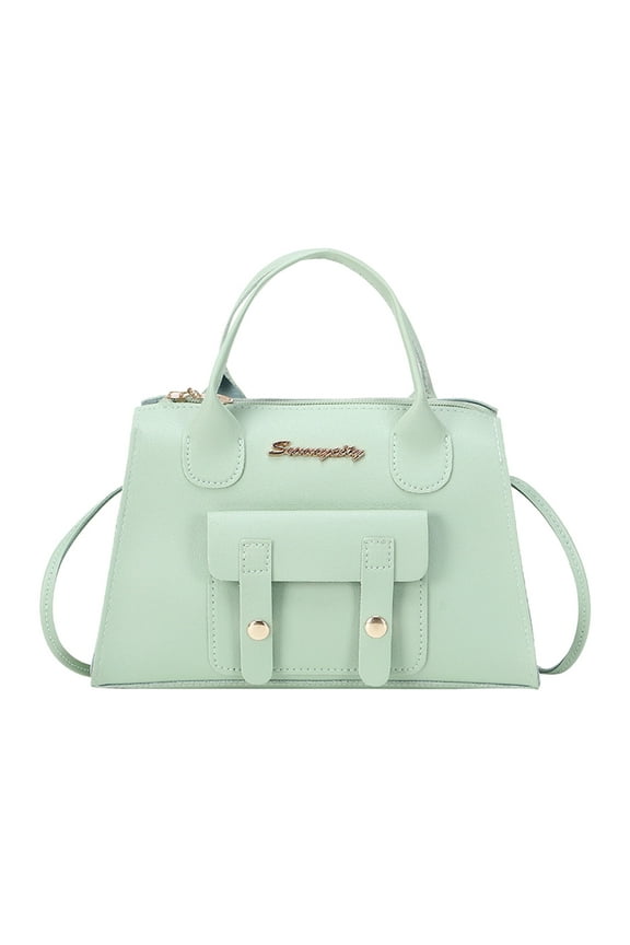 Purse and Handbags for Women Leather Top Handle Crossbody Shoulder Satchel Messenger Bags with Front Pockets