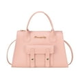 thumbnail image 1 of Purse and Handbags for Women PU Leather Tote Satchel Shoulder Bag Top Handle Crossbody Bags with Zipper ang Shoulder Starp Pink, 1 of 9