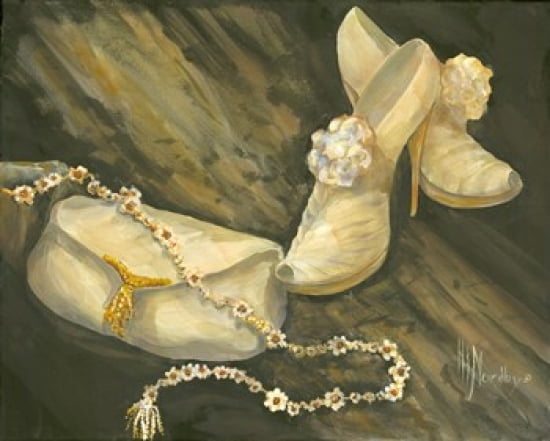 Purse and Shoes Canvas Art - Harriet Nordby (20 x 16)