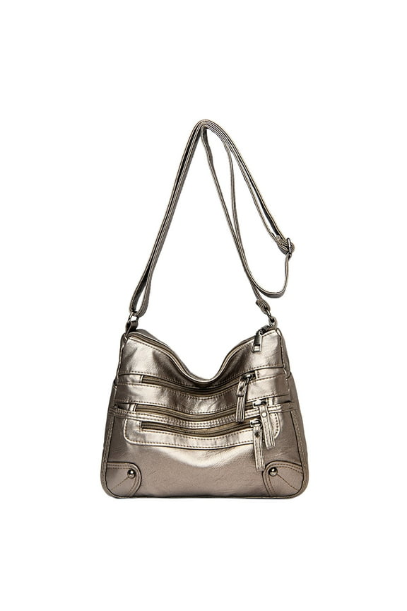 Purse for Women Soft PU Leather Multi Pockets Crossbody Shoulder Bag Lightweight Handbags Pocketbook
