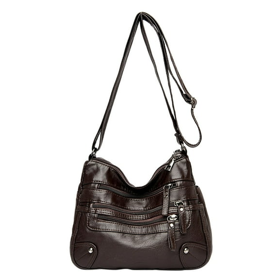 Purse for Women Soft PU Leather Multi Pockets Crossbody Shoulder Bag Lightweight Handbags Pocketbook