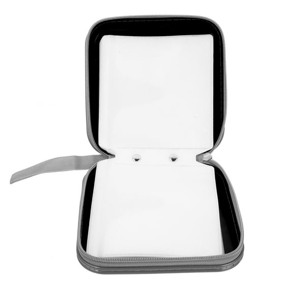 Purses Binder Clips Zip Wallet CD Case Disc Storage Bag High Capacity Dvd Plastic Non-woven Fabric