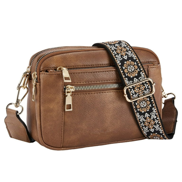 Purses for Women Handmade Colorful Straps Crossbody Leather Bags Purse With Guitar Strap Vegan Leather Small Crossbody Bags For Women Leather Shoulder Bag for Women Shoulder Bag One Shoulder Bag