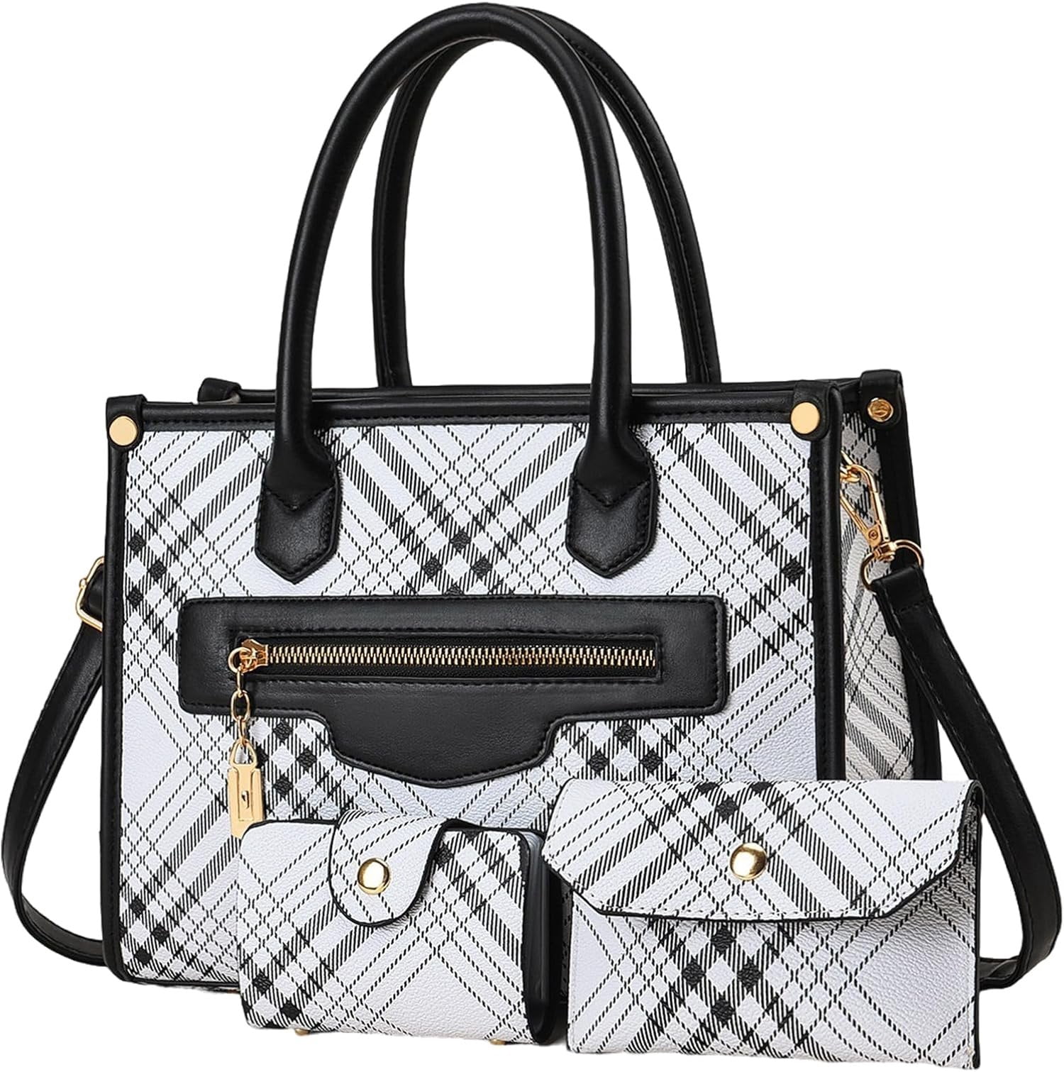 Purses and Handbags for Women, 3 count Women's Handbags Fashion PU Leather, Tote  Top Handle Satchel Purse Bags