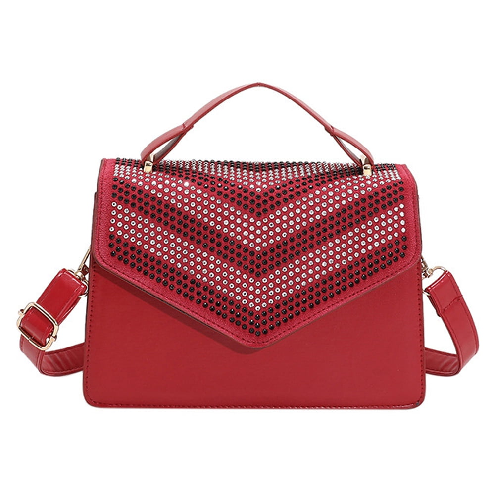 Red top handle handbags new arrivals