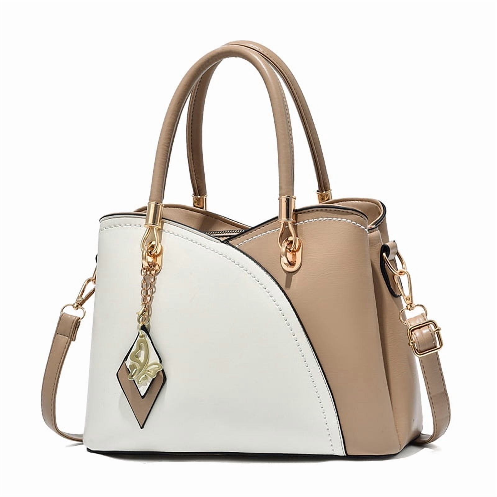 Purses and Handbags for Women's Patchwork Top Handle Satchel Shoulder Bags Fashion Leather Messenger Tote Handbag
