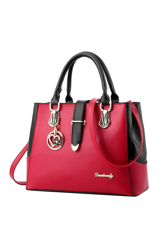 Purses and Handbags for Women with Zipper Compartments Leather Top Handle Crossbody Shoulder Tote Work Bags