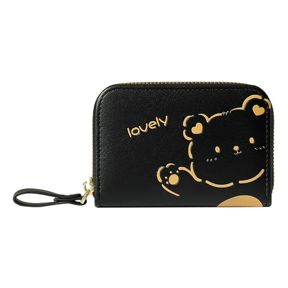Purses for Women Cute Print Small RFID Blocking Vegan Leather Credit Card Holder Pouch Wallet