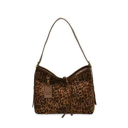 Purses for Women - Large Leopard Print Hobo Suede Tote Shoulder Bag Crossbody Handbag Fall Purse