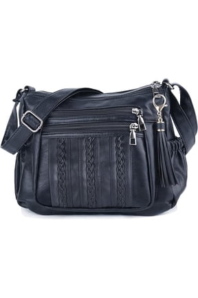 Purses for Women Pocketbooks Soft PU Leather Ladies Crossbody Purse Multi Pocket Shoulder Bag
