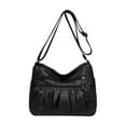 thumbnail image 1 of Purses for Women Soft PU Leather Shoulder Bag Ladies Crossbody Purse and Handbags Lightweight Pocketbook Black, 1 of 6