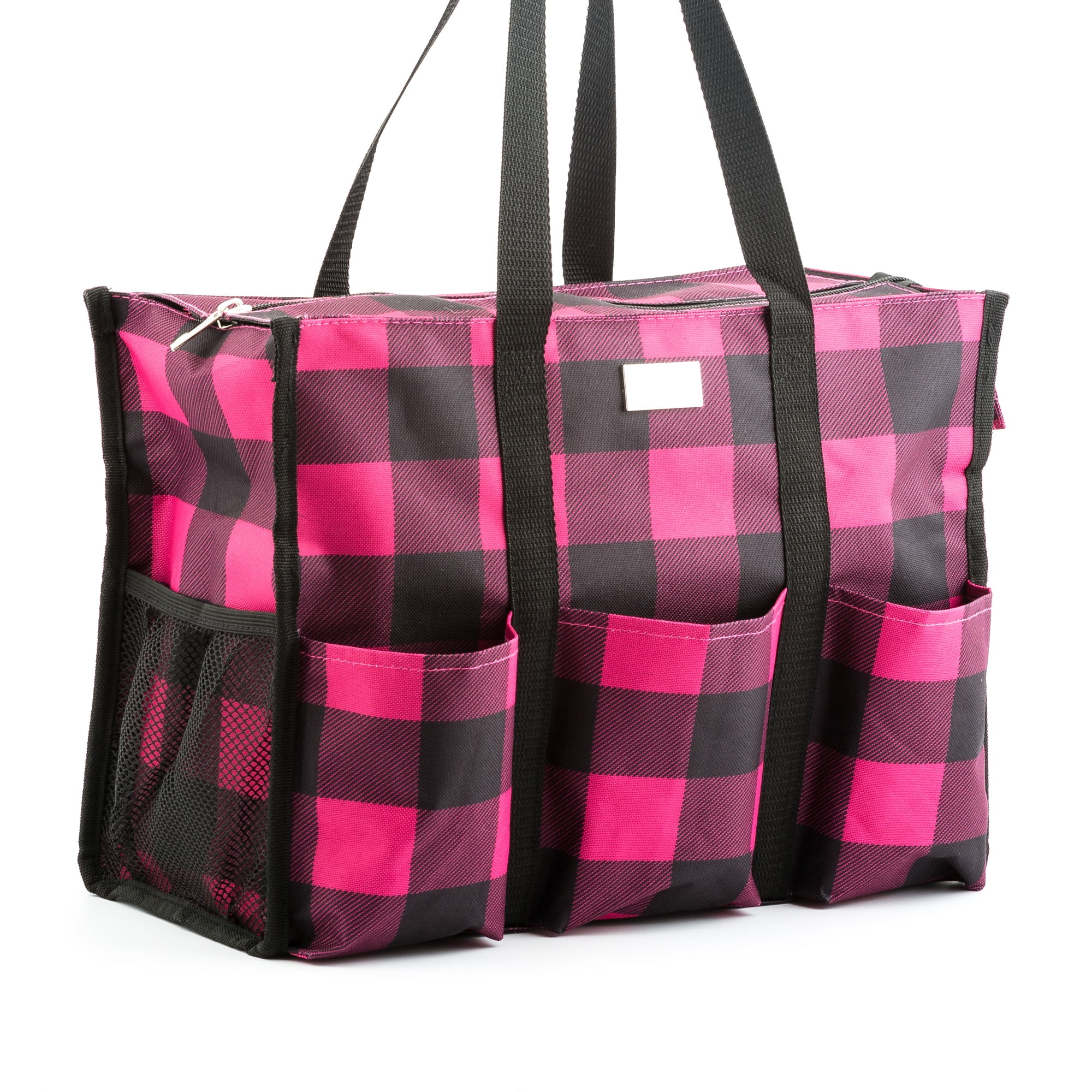 Hot Pink Nurse Life NGIL Zippered Caddy Organizer Tote Bag