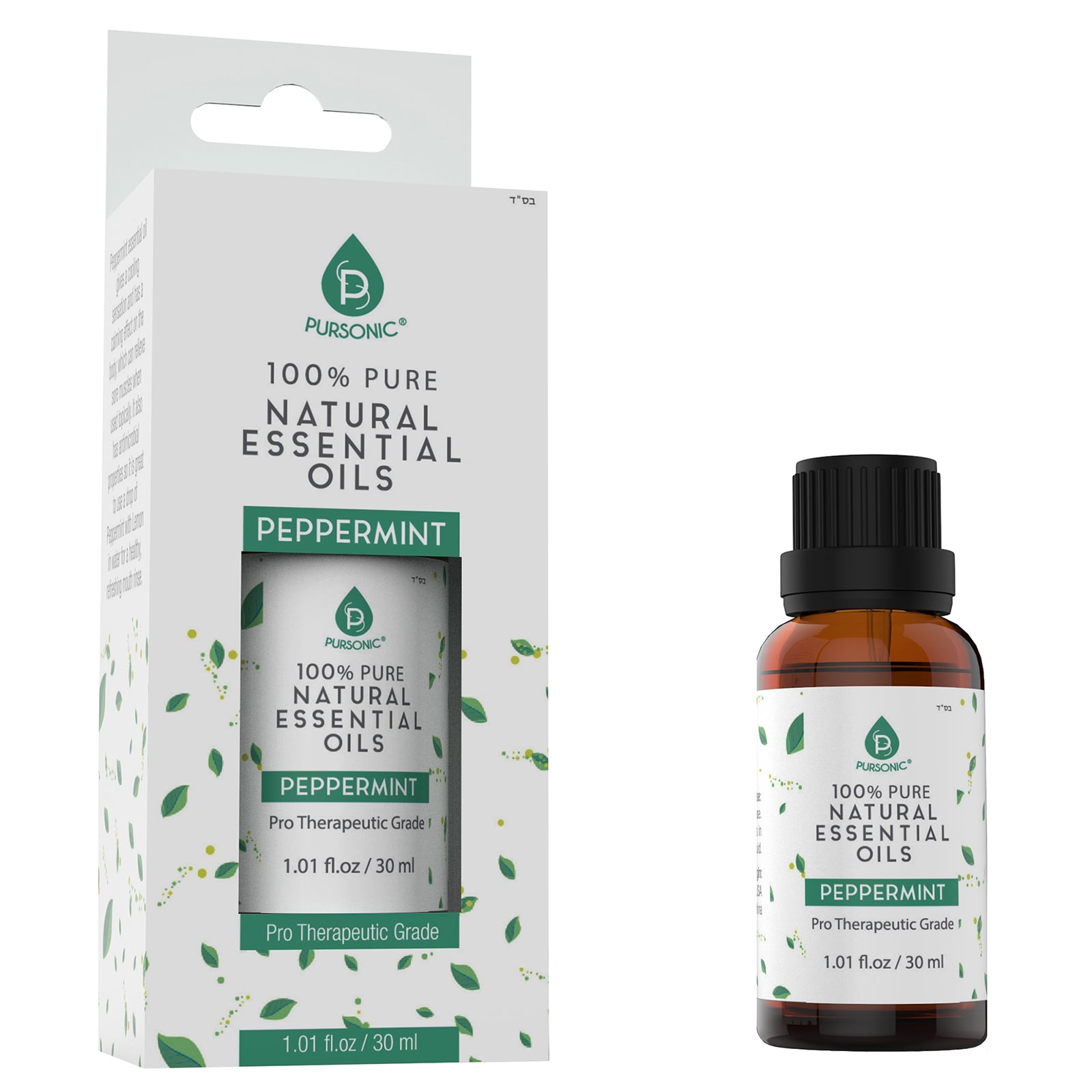 Pursonic 30ML Bottle 100% Pure Peppermint Essential Oil