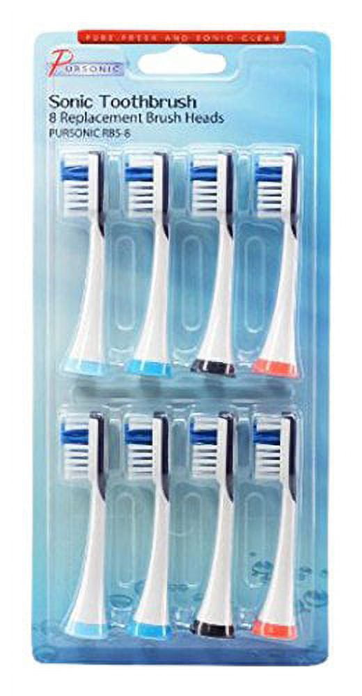 Pursonic 8 pack replacement brush heads for s500 models