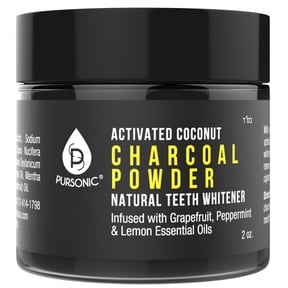 Pursonic Activated Coconut Charcoal Powder Natural Teeth Whitener