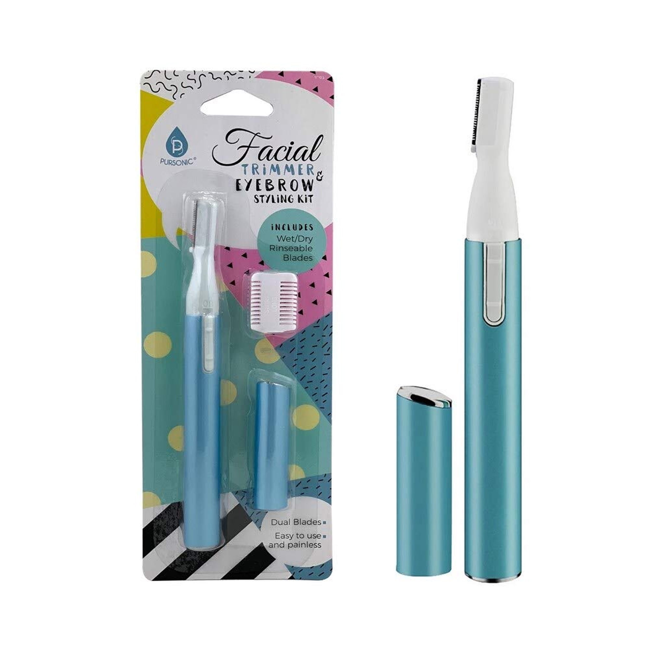 Pursonic FBT36 Wet/Dry Facial Trimmer and Eyebrow Styling Kit