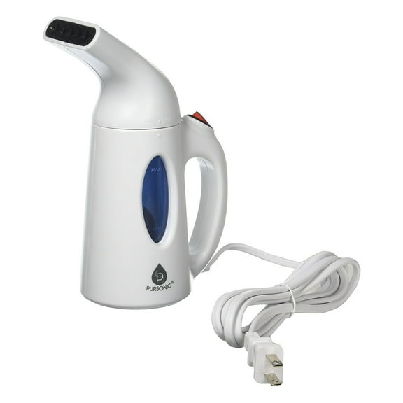 Pursonic Fabric Steamer in White, 1.30 lbs
