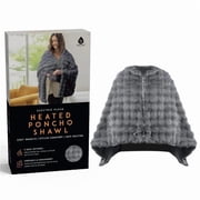 Pursonic HMGPS80 Electric Plush Heated Poncho Shawl